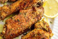 Zesty Lemon Pepper Turkey Wings