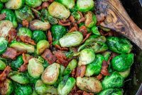 Crispy Golden Brussels Sprouts and Bacon