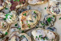 Succulent Pork Tenderloin in Velvety Mushroom Sauce