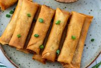Savory Beef Spring Rolls