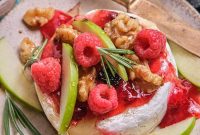 Warm Brie with Sweet Fruit Spreads