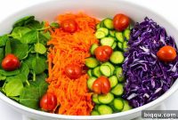 Ruby Red Cabbage and Fresh Spinach Salad