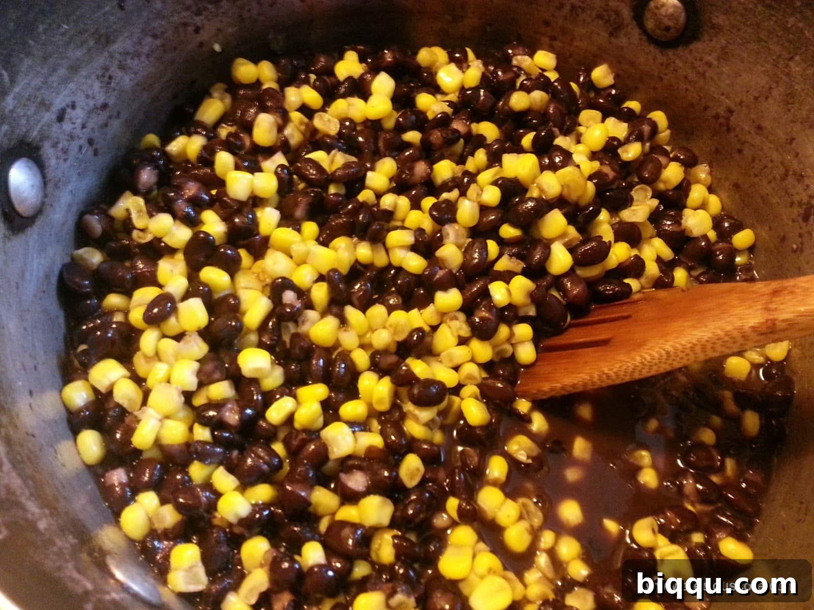 corn and beans cameroon, corn chaff preparation