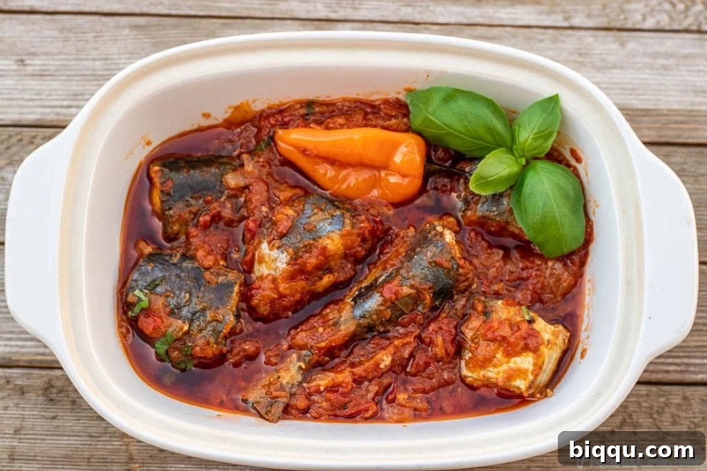 Fresh fish stew in a serving bowl