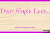 Dear Single You: An Empowering Note