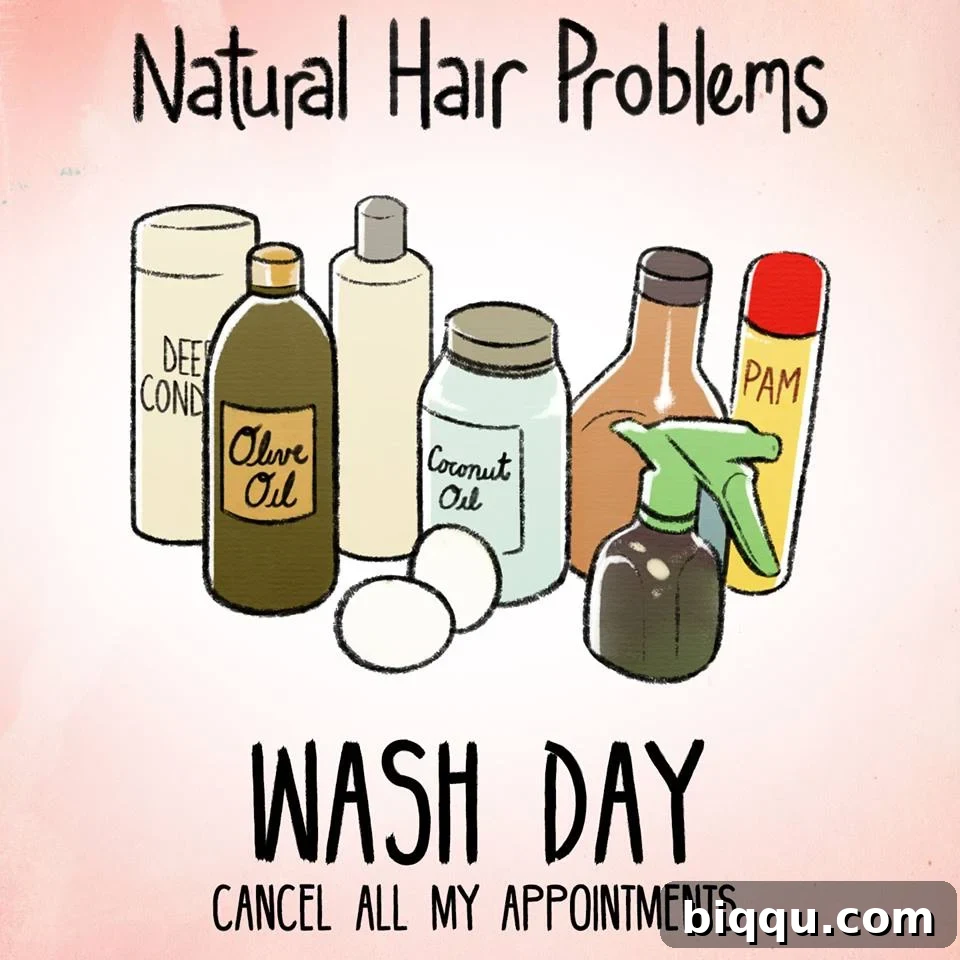 Meme showing a vast array of natural hair products for wash day