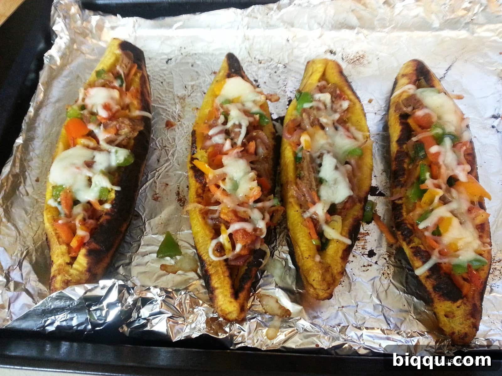 Ripe plantains ready to be transformed into boats