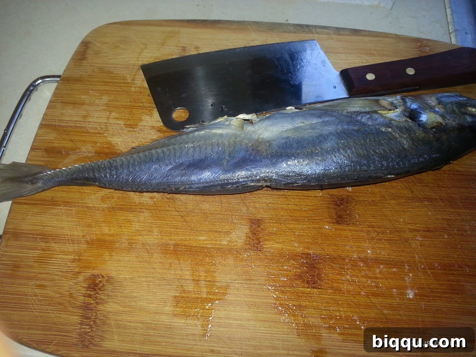 Yellow Tail Mackerel, also known as 'morocco fish', chosen for drying.