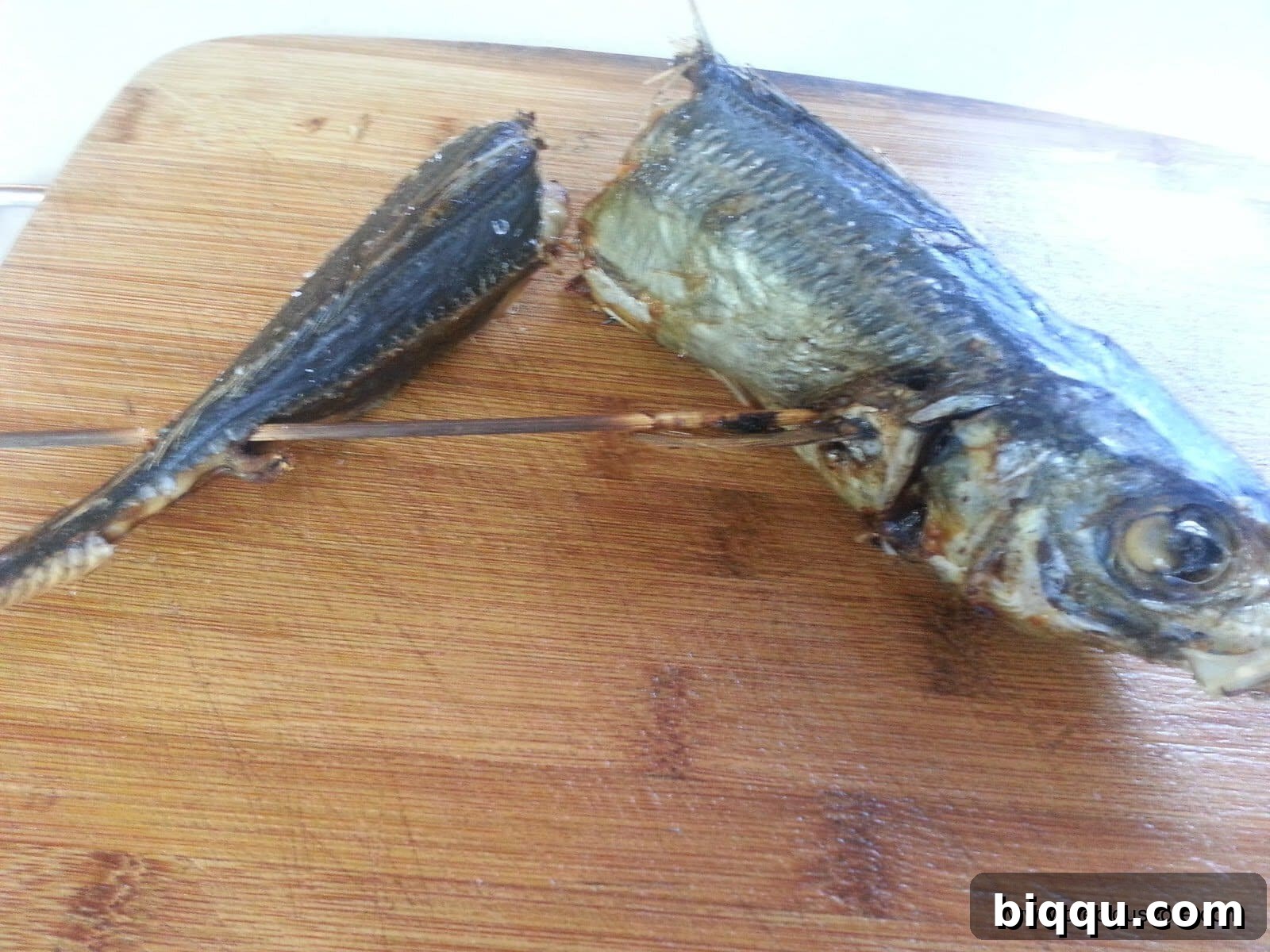 Fish baking in a pre-heated oven.