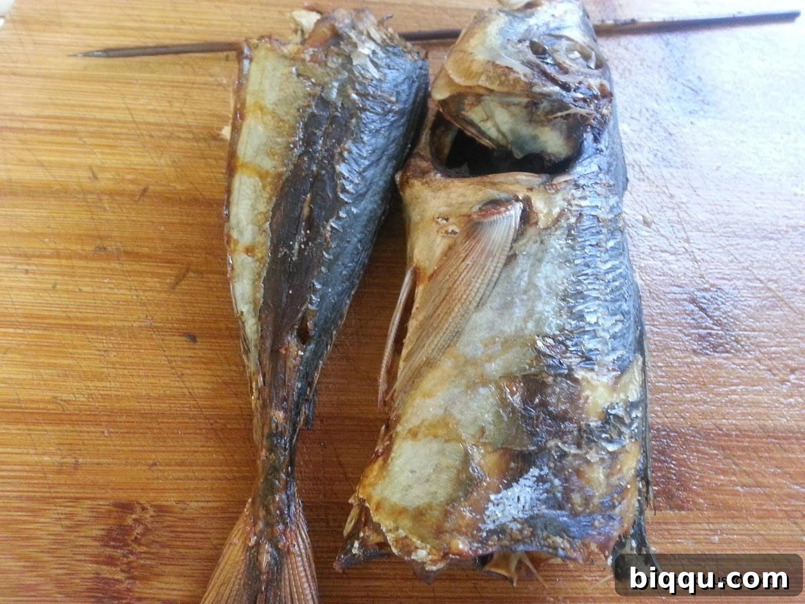 Oven-dried fish, ready for use.