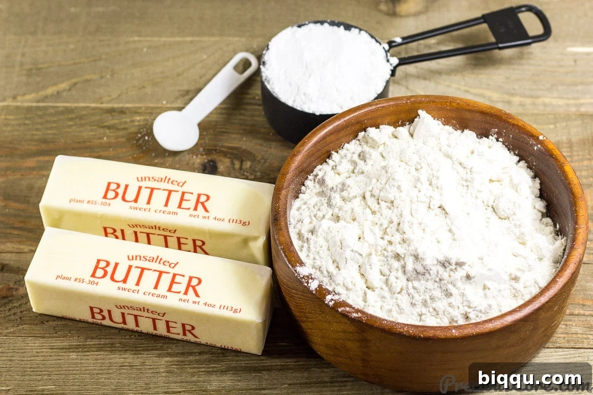 Effortless Homemade Shortbread 5 Homemade Shortbread Cookies ingredients