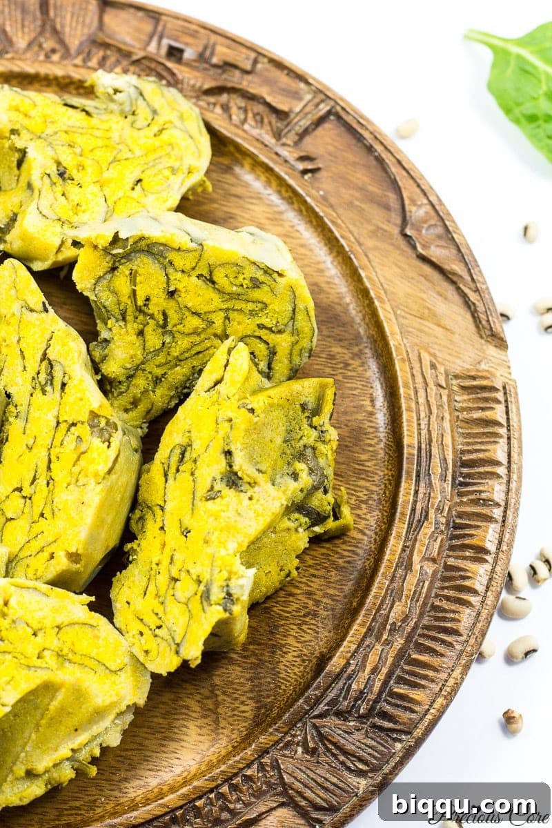 Koki Beans Recipe - Precious Core showcasing the texture