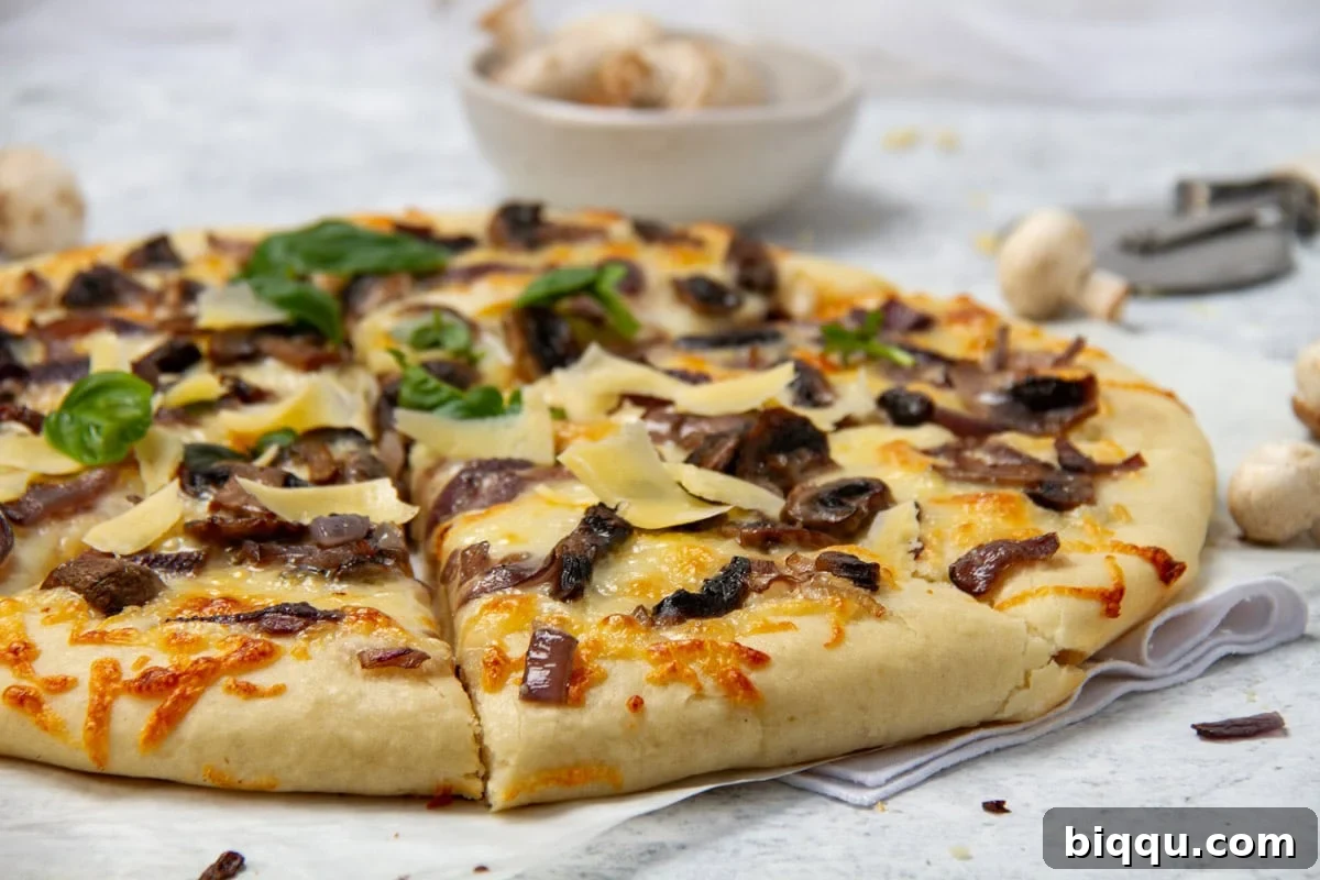 Landscape image of pizza.