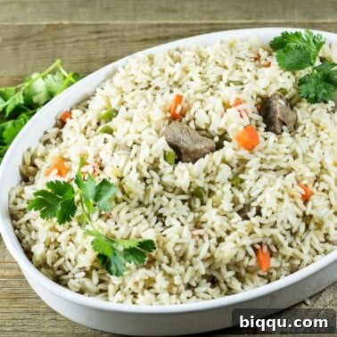 Cameroonian coconut rice. African coconut rice recipe on Precious Core.