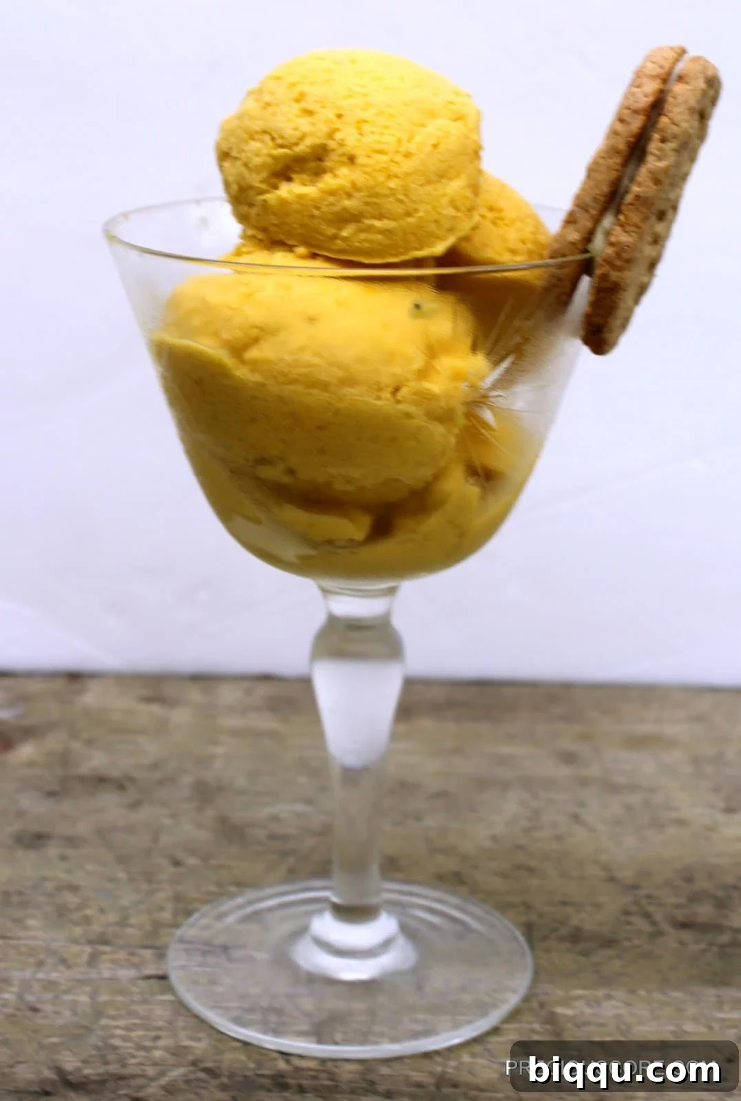 Three simple ingredients for mango coconut sorbet