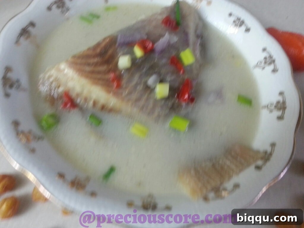 A selection of fresh fish, ready for preparation in the pepper soup.