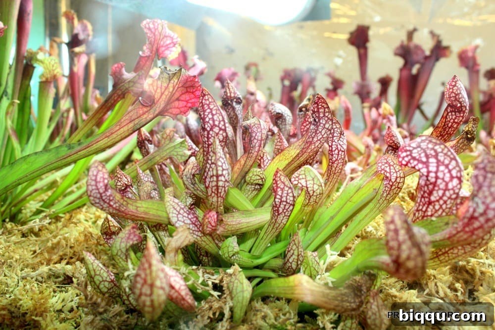Intriguing carnivorous plants at Como Conservatory, showcasing nature's unique adaptations