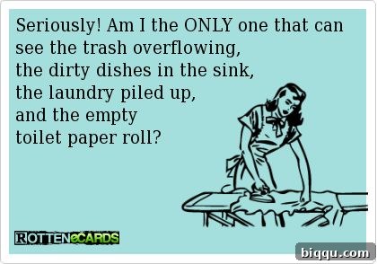 A humorous image about household chores.