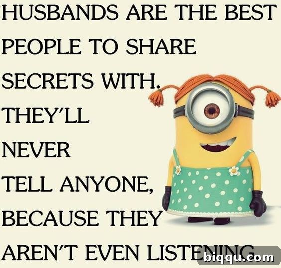 Humorous image about men and women's communication styles.