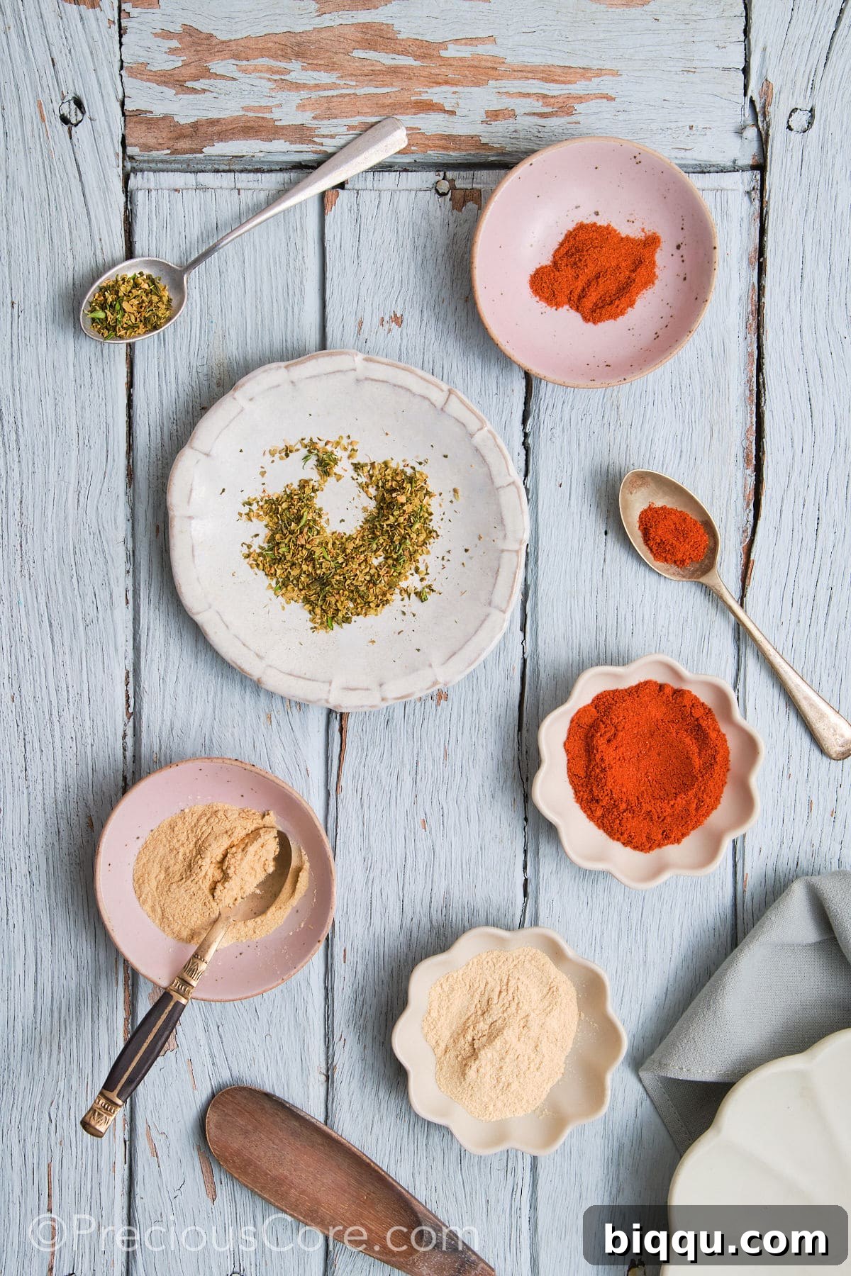Ingredients for Cajun Seasoning Substitute.