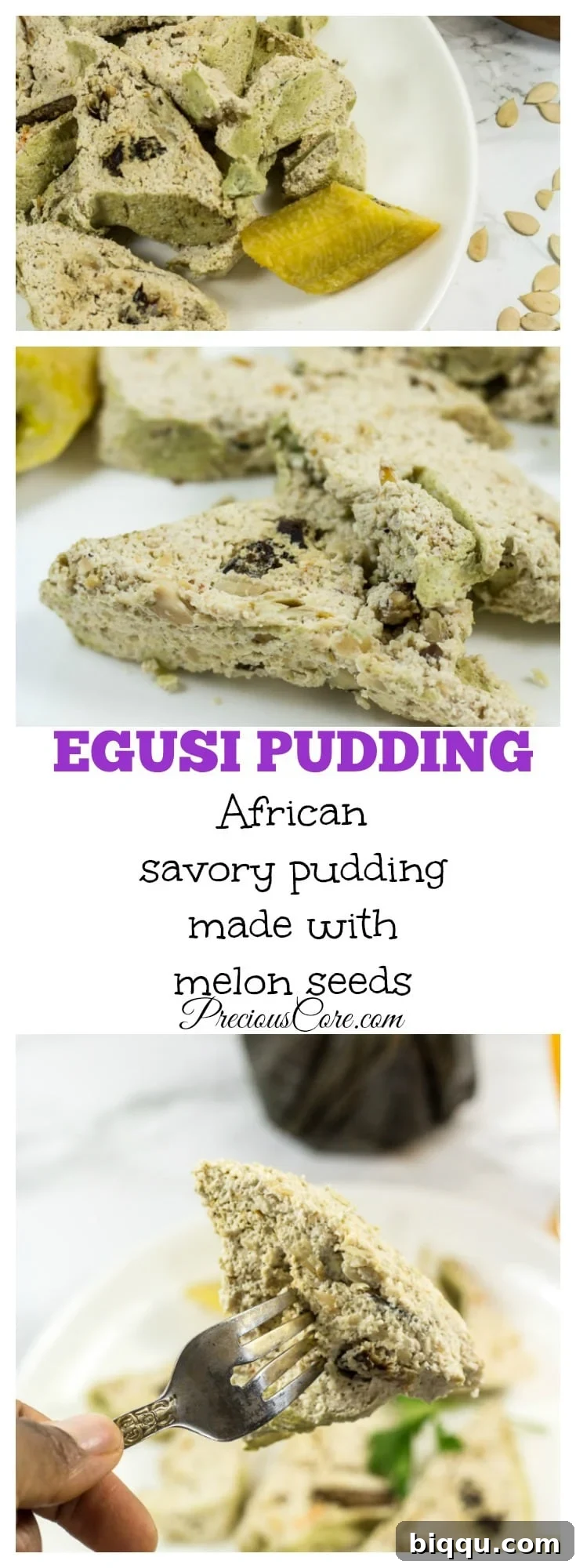 Egusi pudding recipe- Precious Core