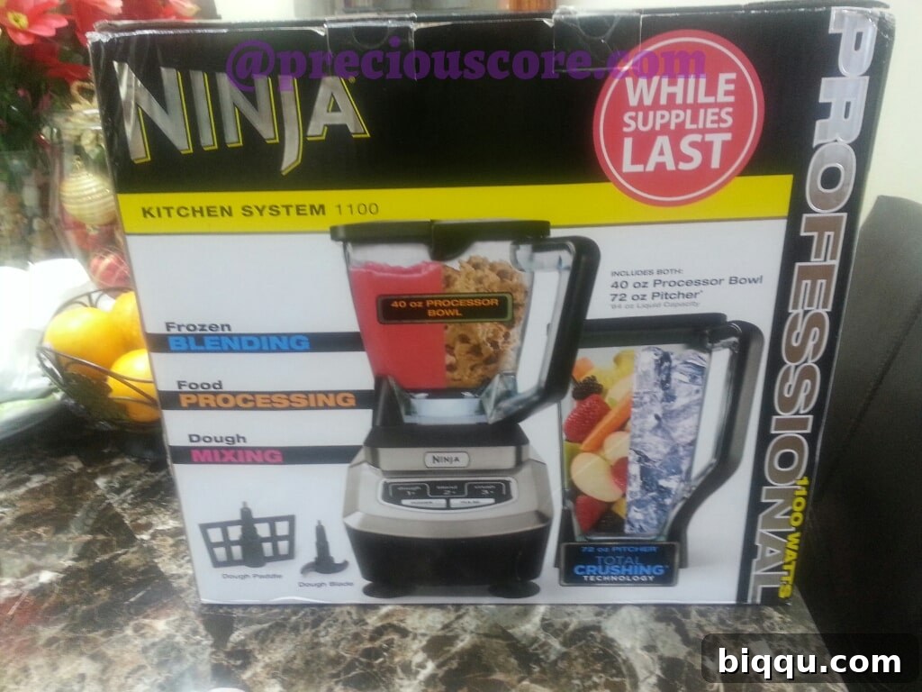 New 3-in-1 blender, food processor, and dough mixer kitchen system