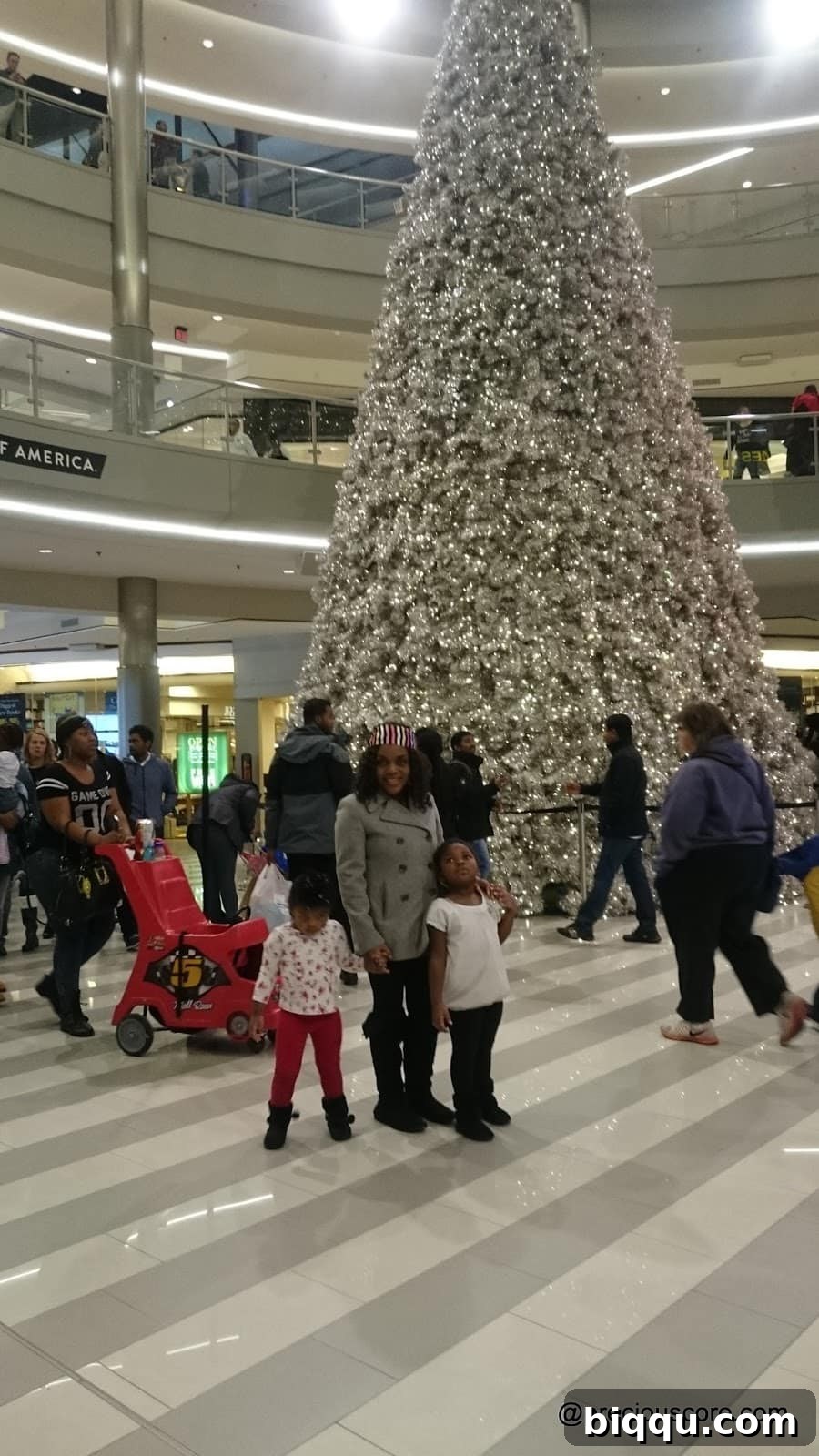 A view of the vibrant decorations inside the Mall of America
