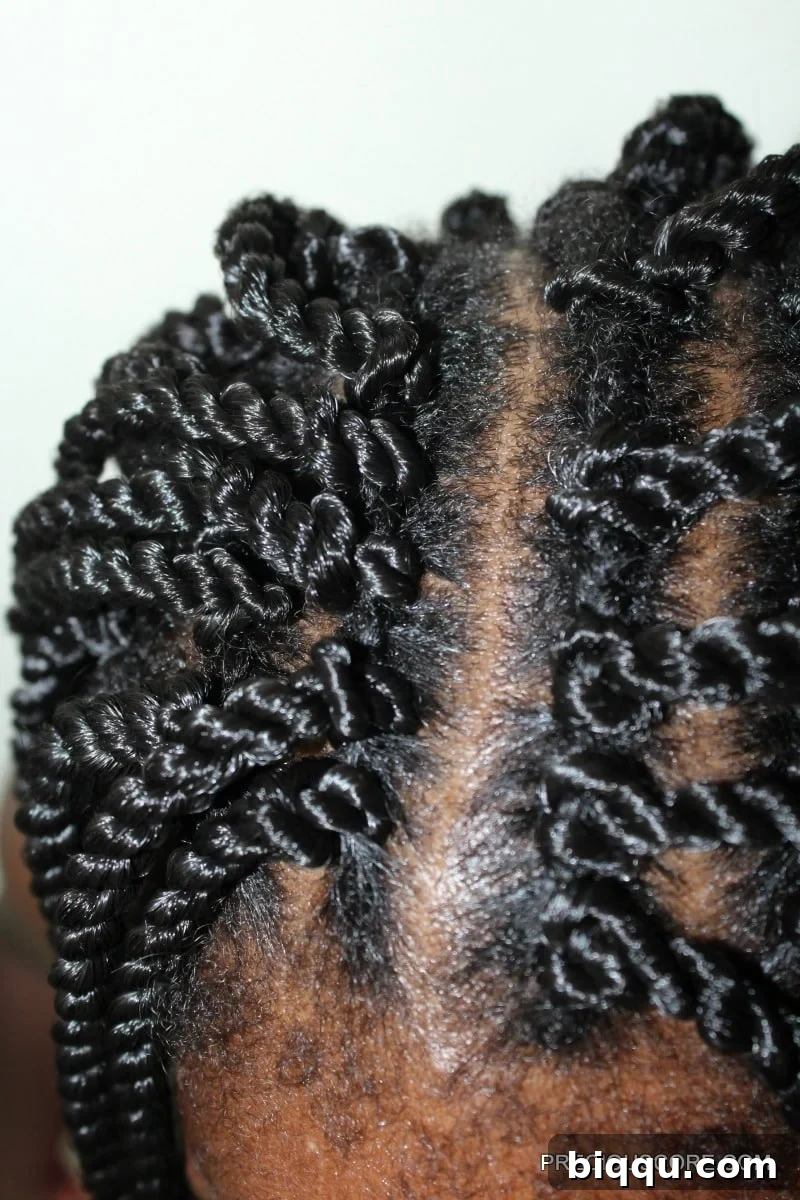 Opened Crochet Braids for Fuller Look