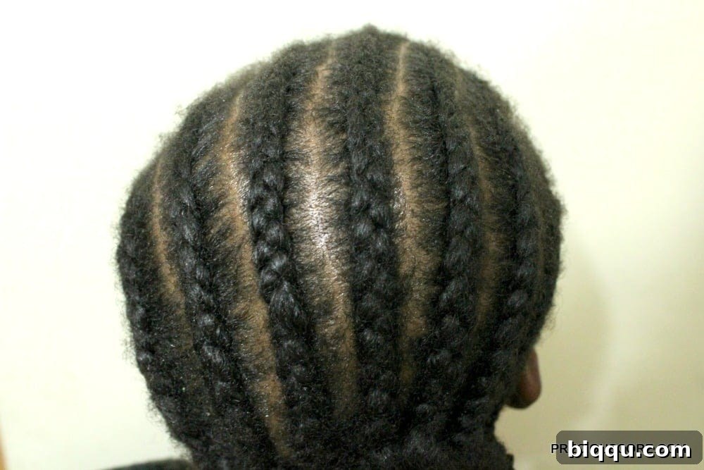 Cornrow Pattern for Crochet Braids