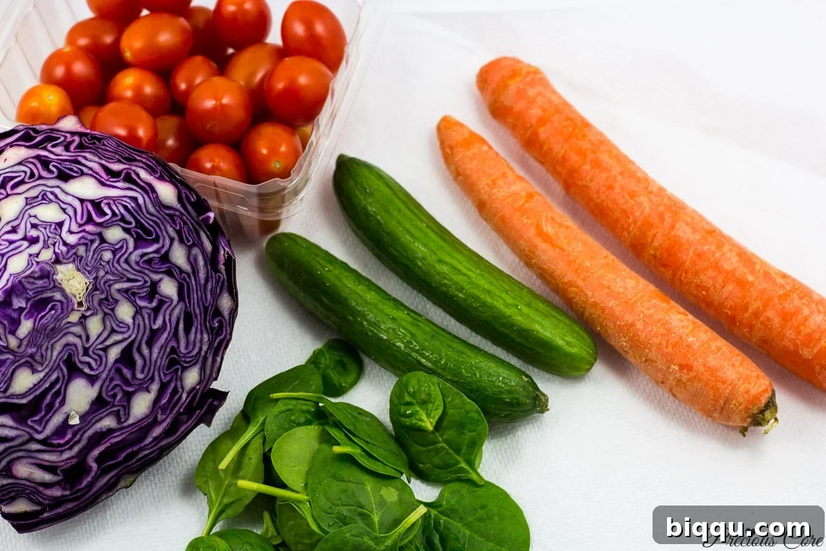 spinach cabbage salad ingredients