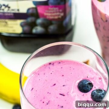 4-ingredient purple smoothie
