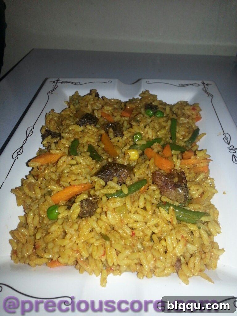 Traditional Cameroonian Jollof Rice