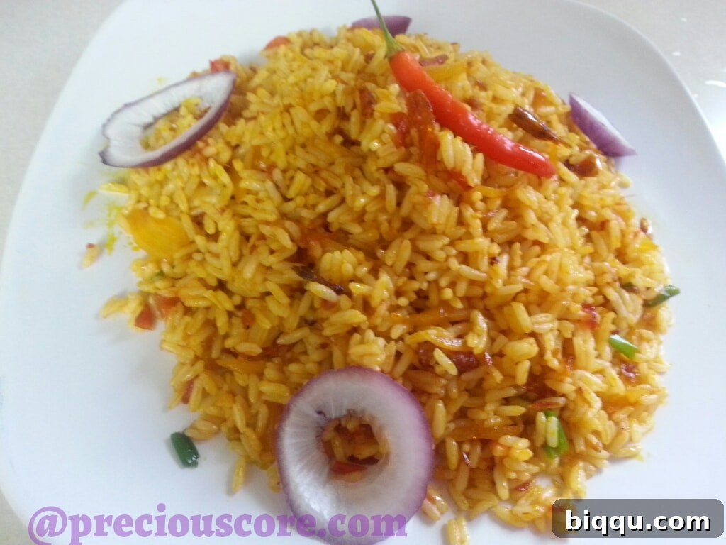Crayfish and Palm Oil Rice (Njanga Rice)