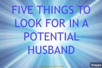 Your Future Husband Five Must Have Qualities