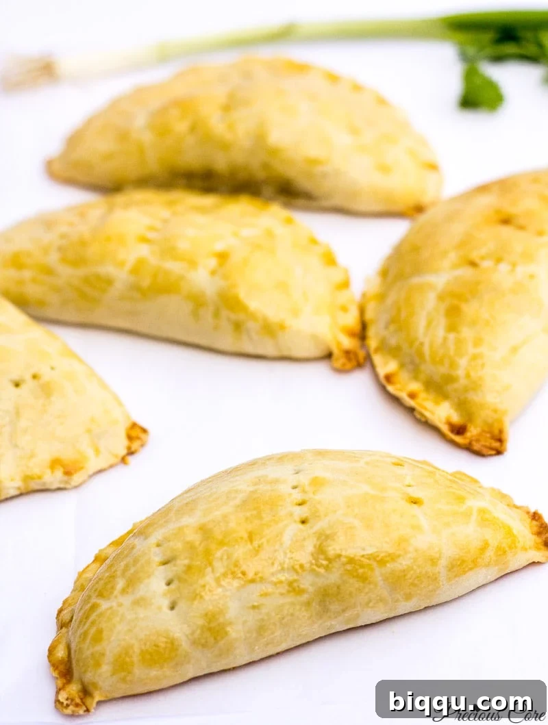 Delicious Cameroonian Fish Pies with a golden, flaky crust, ready to be served.
