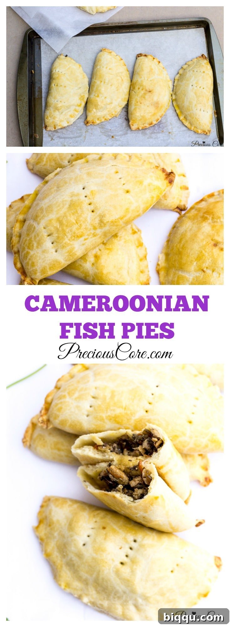 A large pile of freshly baked Cameroonian fish pies, highlighting their abundance and deliciousness.
