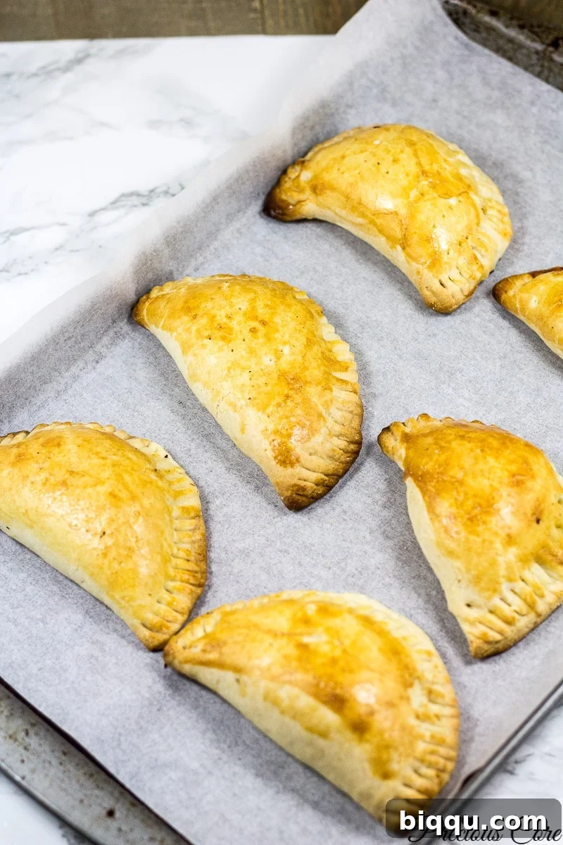 A Nigerian meat pie with a golden, flaky crust.