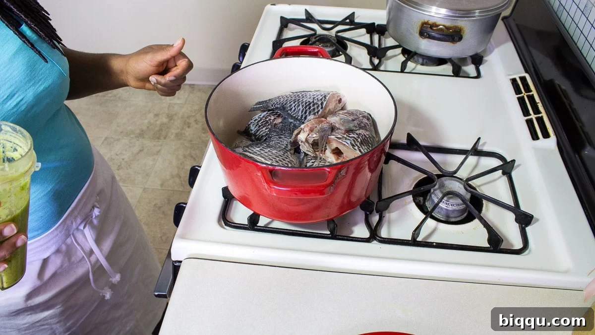 The making of fish pepper soup - Precious Core