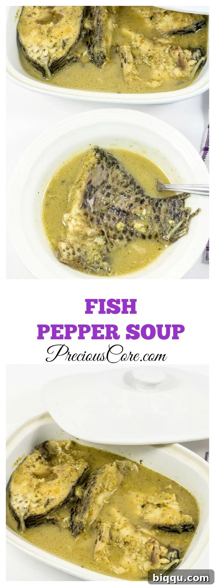 Fish Pepper Soup - Fish cooked with spices - so tasty and delicious! Recipe from PreciousCore.com
