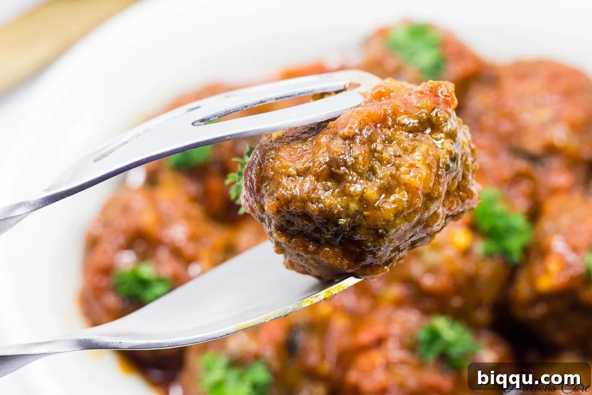 The best African Meatballs in a bowl, ready to be served.