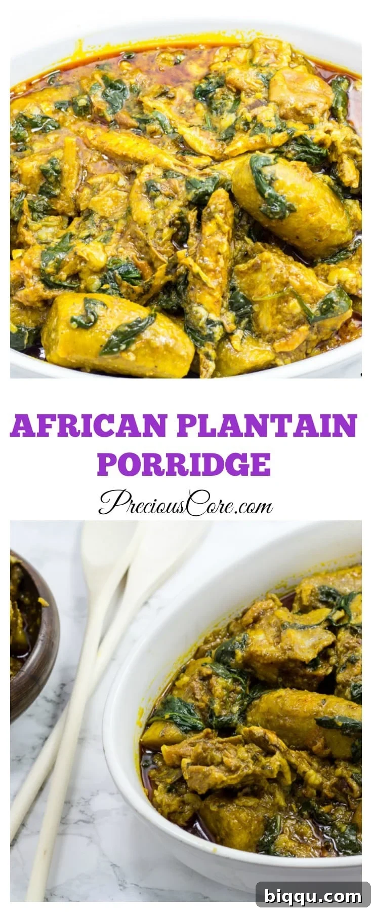 A comforting, wholesome one-pot African plantain dish, ideal for any dinner.