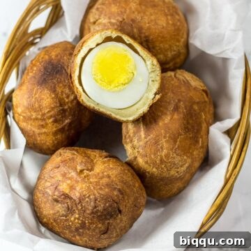 Basket of African egg rolls.