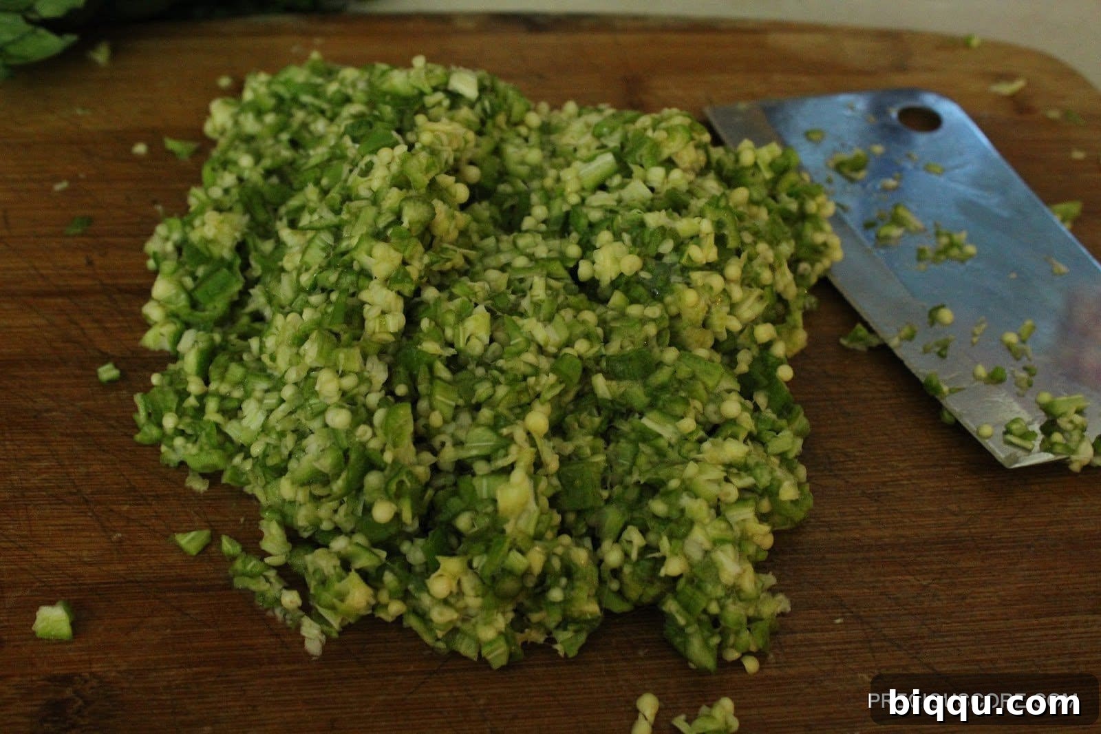 Finely Chopped Okra