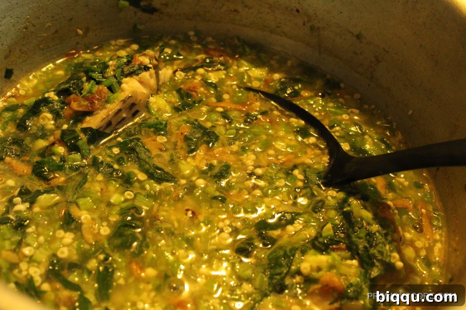 Cameroonian Okra Soup Ready to Serve