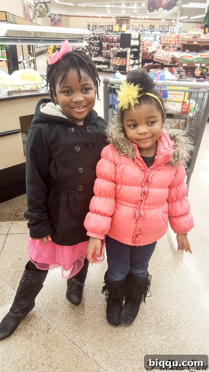 Our Inaugural Homeschool Adventure 9 Two girls enjoying a shopping trip, an everyday activity thoughtfully turned into a practical learning opportunity.