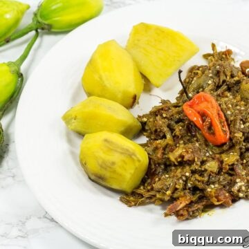 Garden egg sauce Cameroon, Nigeria recipe.