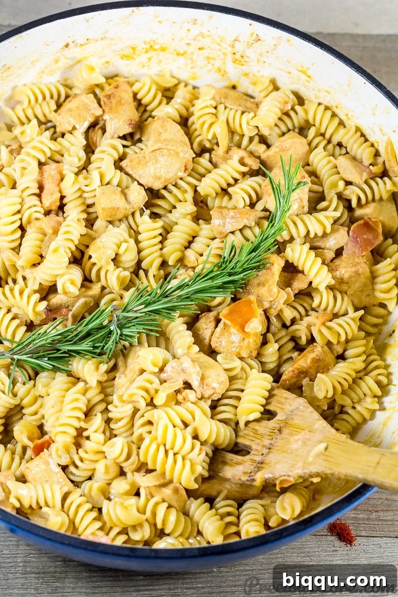 Delicious One Pot Chicken Pasta for a quick dinner