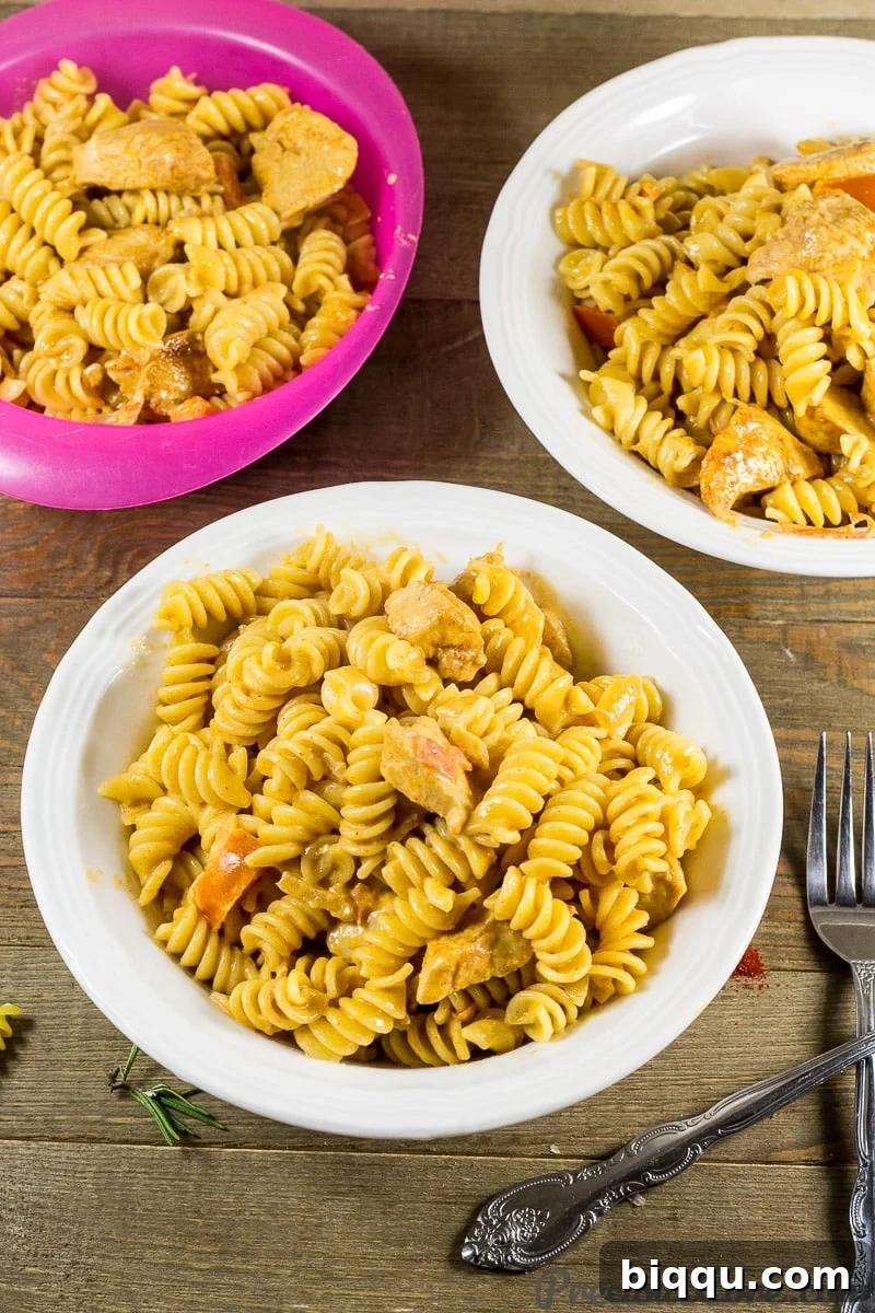One Pot Pasta and Chicken Dinner, a quick and creamy family meal