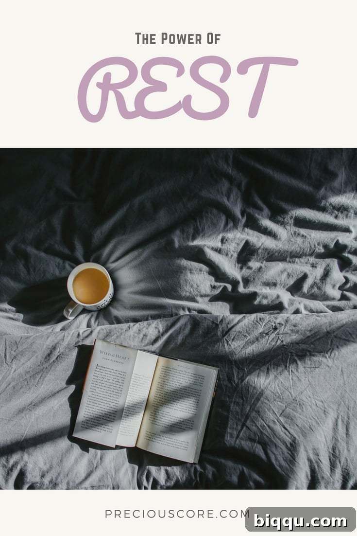 Rest to Rise 2 The Power of Rest. Why you should work while you work and rest while you rest. Hope this inspires you. Precious Core