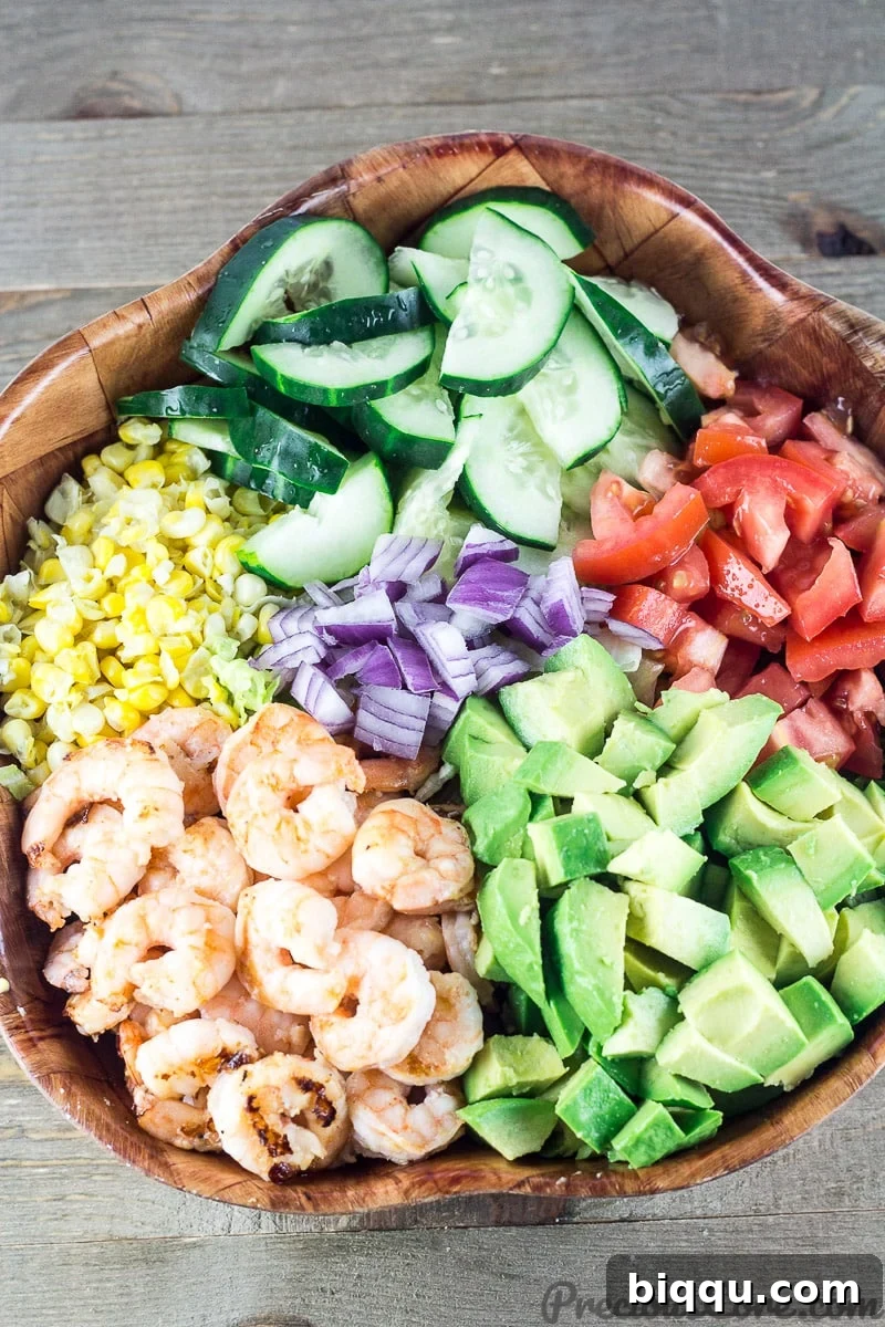 Shrimp Avocado Salad bowl